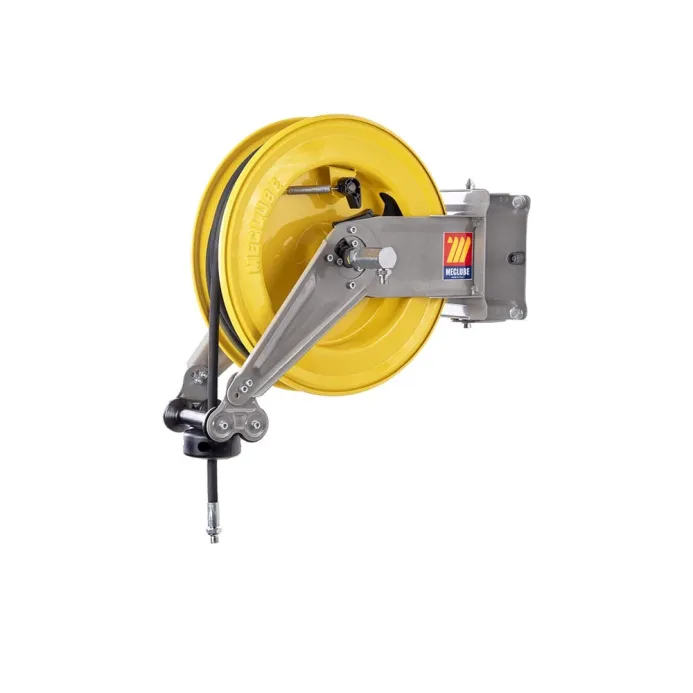 Meclube - avvolgitubo automatico in acciaio verniciato orientabile s-400 per grasso ø 1/4"15m