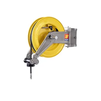 Meclube - avvolgitubo automatico in acciaio verniciato orientabile s-400 per grasso ø 3/8"10m