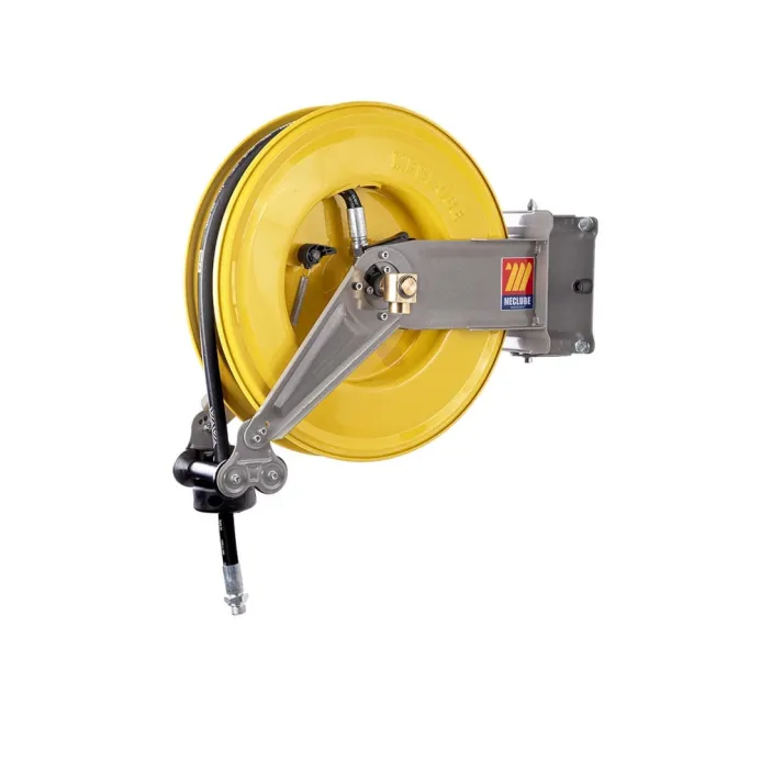 Meclube - avvolgitubo automatico in acciaio verniciato orientabile s-460 per aria-acqua ø 1/2"15m