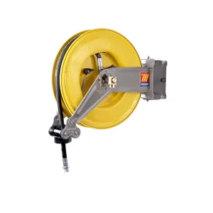 Meclube - avvolgitubo automatico in acciaio verniciato orientabile s-460 per aria-acqua ø 1/2"15m