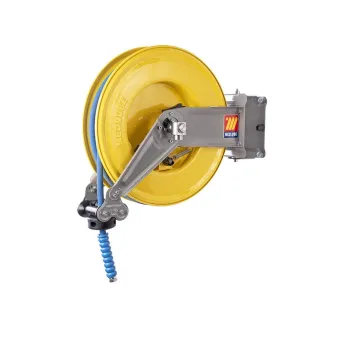 Meclube - avvolgitubo automatico in acciaio verniciato orientabile s-460 per acqua 150°c 3/8" senza tubo