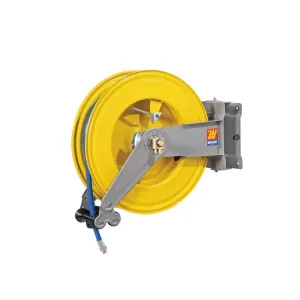 Meclube - avvolgitubo automatico in acciaio verniciato orientabile s-550 per aria-acqua ø 13x19 25m