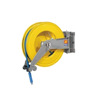 Meclube - avvolgitubo automatico in acciaio verniciato orientabile s-550 per acqua 150°c ø 3/8"20m