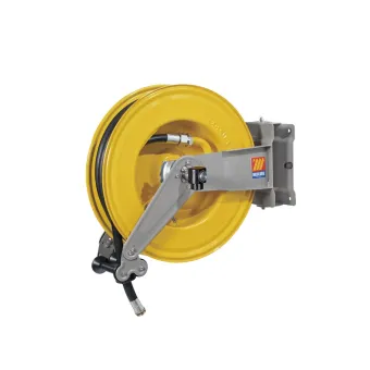 Meclube - avvolgitubo automatico in acciaio verniciato orientabile s-550 per gasolio ø 3/4"-19x27 10m