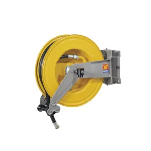 Meclube - avvolgitubo automatico in acciaio verniciato orientabile s-550 per gasolio ø 3/4"-19x2715m