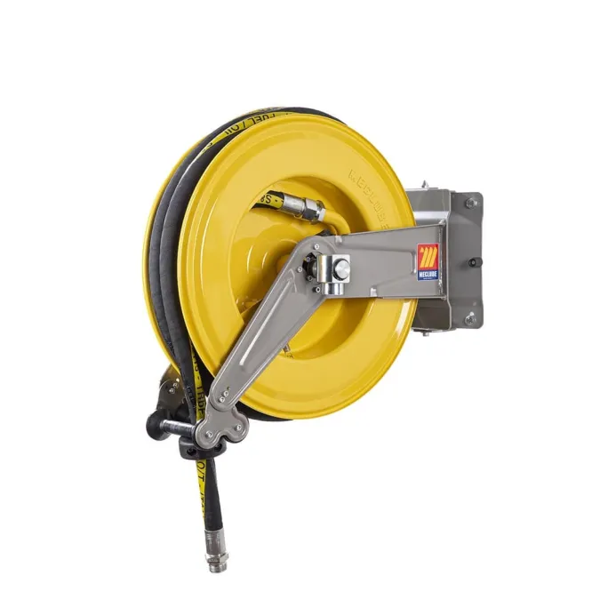 Meclube - avvolgitubo automatico in acciaio verniciato orientabile s-550 per benzine ø 3/4"-19x27 15m