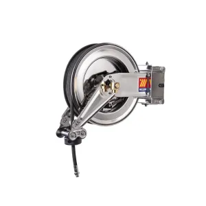Meclube - avvolgitubo automatico in acciaio inox aisi 304 orientabile sx-400 per aria-acqua ø 3/8"10m