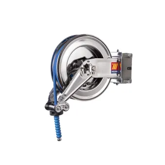 Meclube - avvolgitubo automatico in acciaio inox aisi 304 orientabile sx-400 per acqua 150°c ø 5/16"15m