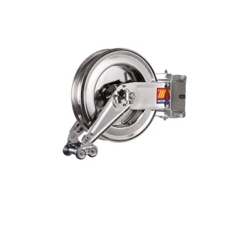 Meclube - avvolgitubo automatico in acciaio inox aisi 304 orientabile sx-400 per acqua 150°c 3/8" senza tubo