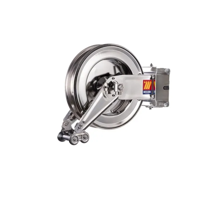 Meclube - avvolgitubo automatico in acciaio inox aisi 304 orientabile sx-400 per acqua 150°c 3/8" senza tubo