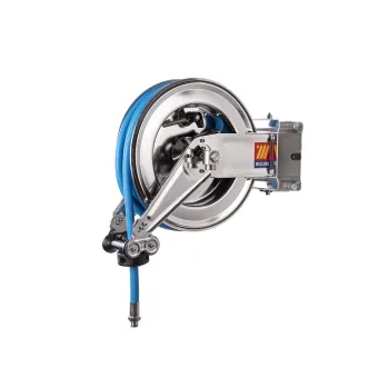 Meclube - avvolgitubo automatico in acciaio inox aisi 304 orientabile sx-400 per uso alimentare 120°c ø 1/2"10m