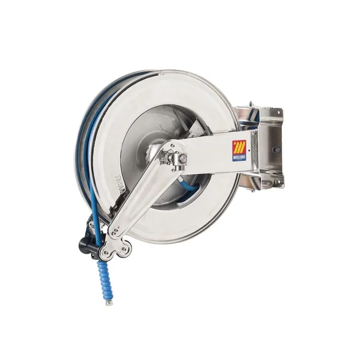 Meclube - avvolgitubo automatico in acciaio inox aisi 304 orientabile sx-550 per acqua 150°c ø 3/8"25m