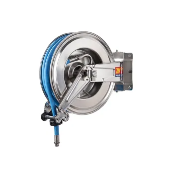 Meclube - avvolgitubo automatico in acciaio inox aisi 304 orientabile sx-550 per uso alimentare 120°c ø 1/2"20m