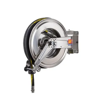 Meclube - avvolgitubo automatico in acciaio inox aisi 304 orientabile sx-550 per benzine ø 3/4"-19x2715m