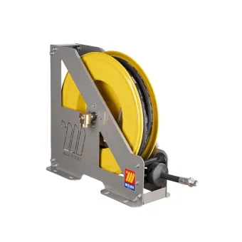Meclube - avvolgitubo automatico in acciaio verniciato serie heavy-duty hd-460 per aria-acqua ø 1/2"15m