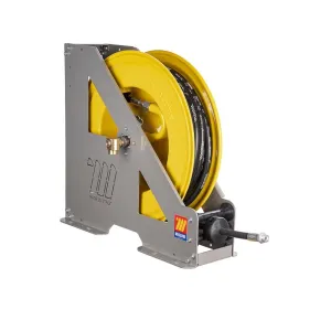 Meclube - avvolgitubo automatico in acciaio verniciato serie heavy-duty hd-550 per aria-acqua ø 1/2"25m