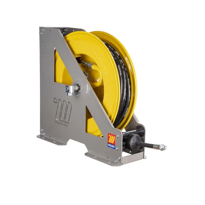 Meclube - avvolgitubo automatico in acciaio verniciato serie heavy-duty hd-550 per olio,antigelo e affini ø 1/2"25m