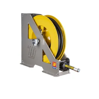 Meclube - avvolgitubo automatico in acciaio verniciato serie heavy-duty hd-550 per benzine 1" senza tubo