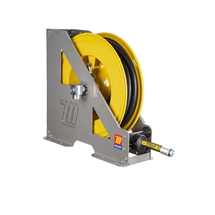 Meclube - avvolgitubo automatico in acciaio verniciato serie heavy-duty hd-550 per benzine 1" senza tubo