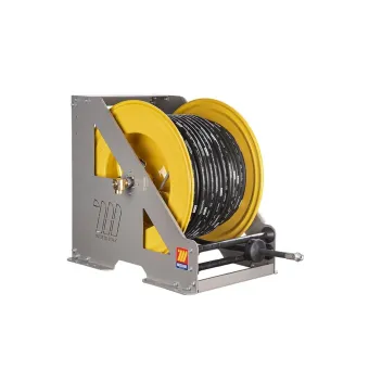 Meclube - avvolgitubo automatico in acciaio verniciato serie heavy-duty hd-560 per aria-acqua ø 3/4"30m