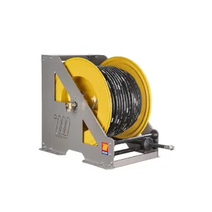 Meclube - avvolgitubo automatico in acciaio verniciato serie heavy-duty hd-560 per aria-acqua ø 1"30m