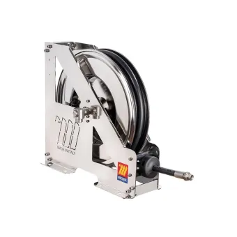 Meclube - avvolgitubo automatico in acciaio inox aisi 304 serie heavy-duty hdx-460 per antigelo-lavavetri-adblue 1/2" senza tubo