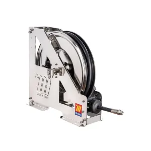 Meclube - avvolgitubo automatico in acciaio inox aisi 304 serie heavy-duty hdx-460 per antigelo-lavavetri-adblue 1/2" senza tubo