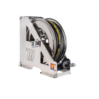 Meclube - avvolgitubo automatico in acciaio inox aisi 304 serie heavy-duty hdx-555 per benzine 1" senza tubo