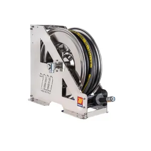 Meclube - avvolgitubo automatico in acciaio inox aisi 304 serie heavy-duty hdx-555 per benzine 1" senza tubo