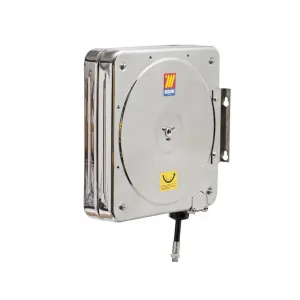 Meclube - avvolgitubo carenato in acciaio inox aisi 304 fisso cfx-500 per aria-acqua 3/8" senza tubo