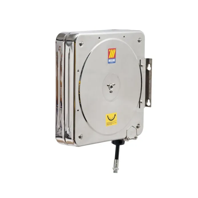 Meclube - avvolgitubo carenato in acciaio inox aisi 304 fisso cfx-500 per aria-acqua 1/2" senza tubo