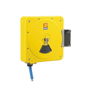 Meclube - avvolgitubo carenato in acciaio verniciato orientabile cs-500 per acqua 150°c ø 3/8"15m