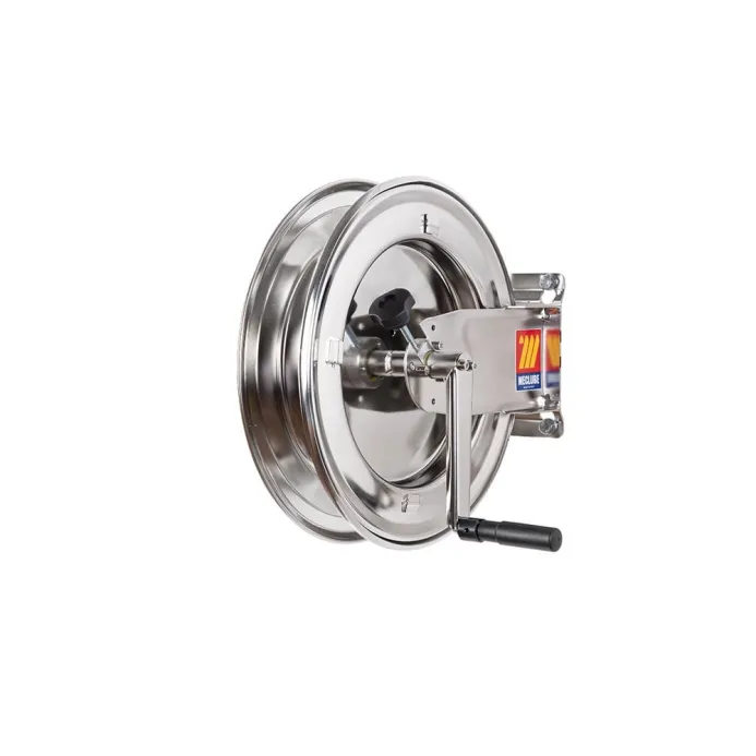 Meclube - avvolgitubo manuale in acciaio inox 304 fisso fmx-400 per antigelo-lavavetri e adblue 1/2" senza tubo