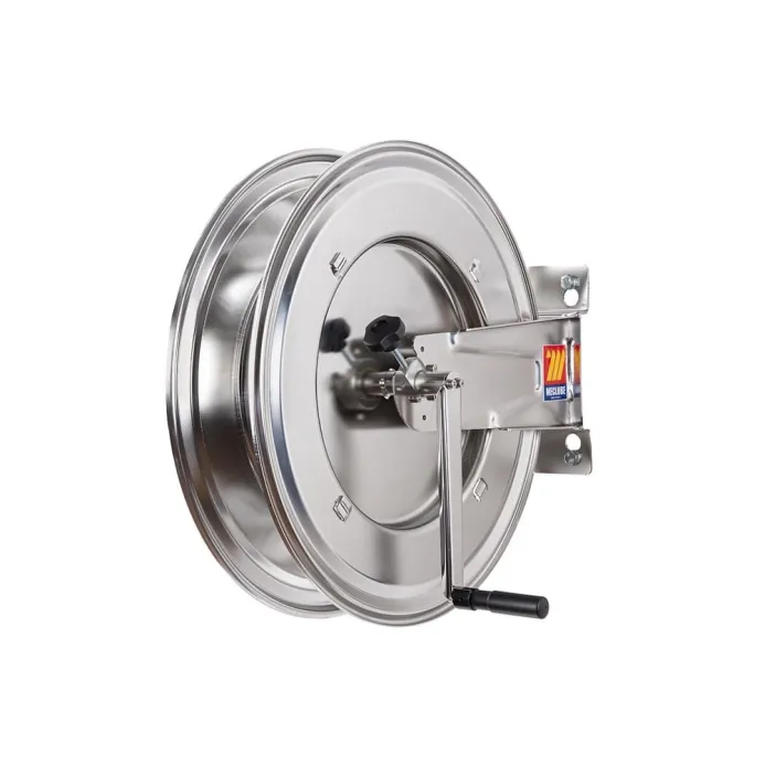 Meclube - avvolgitubo manuale in acciaio inox 304 fisso fmx-550 per olio,antigelo e affini 1/2" senza tubo