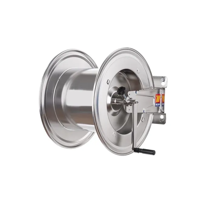 Meclube - avvolgitubo manuale in acciaio inox 304 fisso fmx-560 per aria-acqua 1" senza tubo