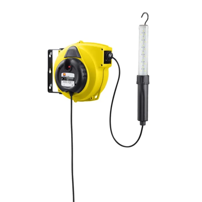 Meclube - avvolgicavo automatico senza trasformatore con lampada es-260l 15m