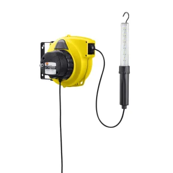 Meclube - avvolgicavo automatico con trasformatore e lampada es-260l 15m