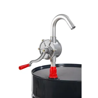 Meclube - pompa manuale rotativa in alluminio per carburanti