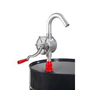 Meclube - pompa manuale rotativa in alluminio per carburanti