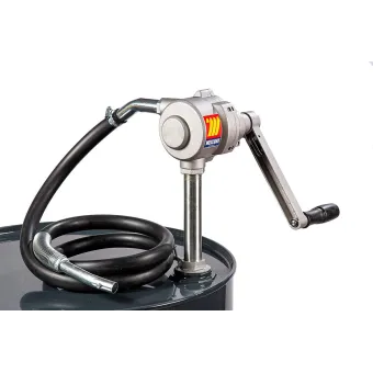 Meclube - pompa manuale rotativa in alluminio per carburanti h.d.