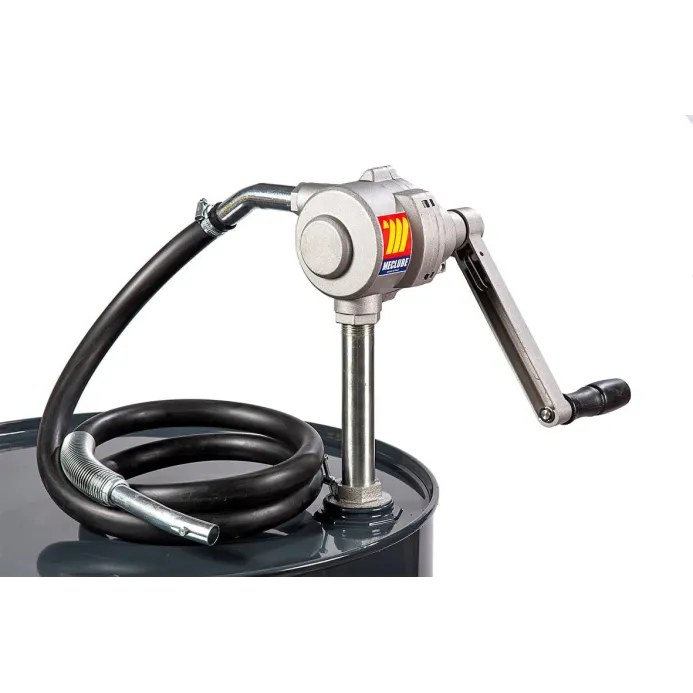 Meclube - pompa manuale rotativa in alluminio per carburanti h.d.