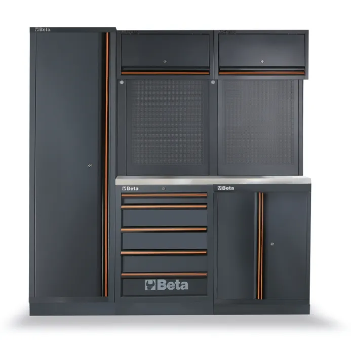 Beta c45pro bx - arredi pro b-2mt piano inox 2mod+armadio
