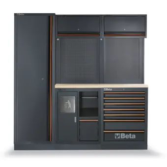 Beta c45pro cw - arredi pro c-2mt piano wood 2mod+armadio