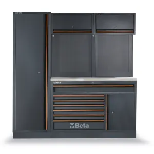 Beta c45pro ex - arredi pro e - 2mt inox 1 mod. + armadio
