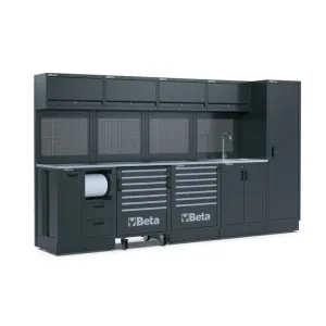 Beta rsc50 h - arredi h - 3,6mt c/mod.lavand+armadio a1