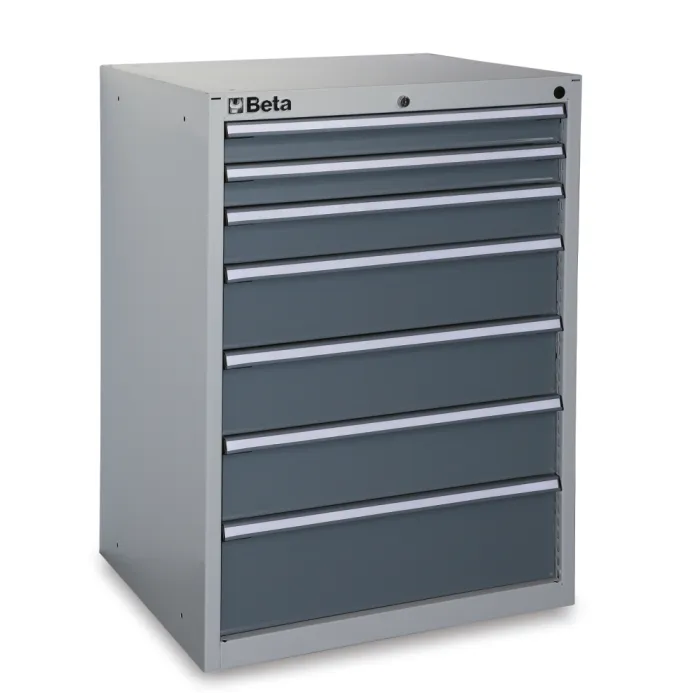 Beta c35/7gm - cassettiere 7 drawers industria grey 7/g