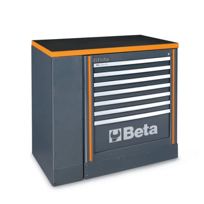 Beta c55bg/1 - estensione banchi 1mt grey bg