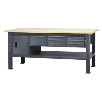Beta C58BC-W2,1 6CA - Banco da lavoro 2,1 m con piano in legno, 6 cassetti e modulo anta 2