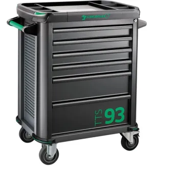 Stahlwille - 93/6 Carrello da officina, 6 cassetti e 3 moduli