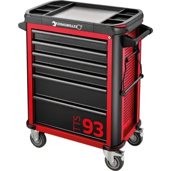 Stahlwille - 93/6 Carrello da officina, 6 cassetti e 3 moduli 2